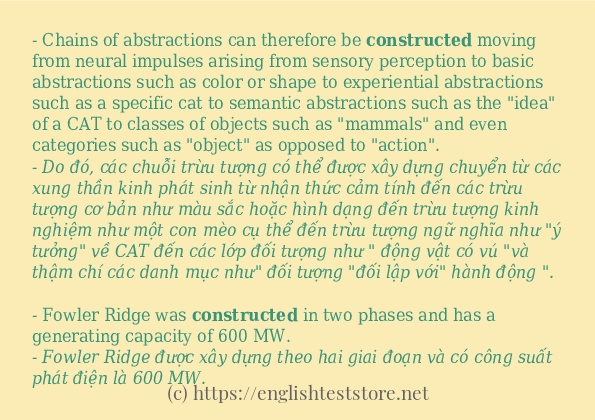 constructed sử dụng như thế nào?