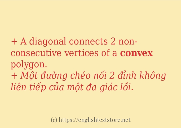 convex cách dùng và câu ví dụ