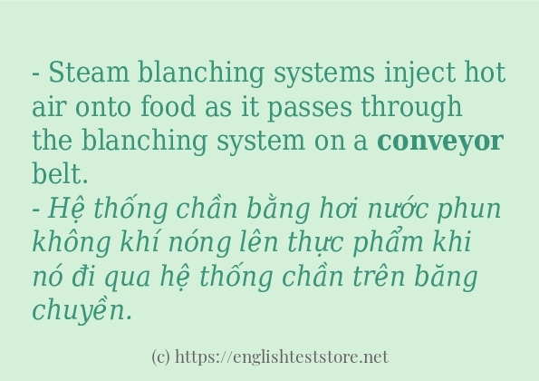conveyor áp dụng trong câu và ví dụ conveyor áp dụng trong câu và ví dụ