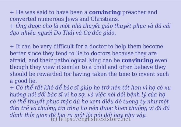 convincing sử dụng như thế nào?