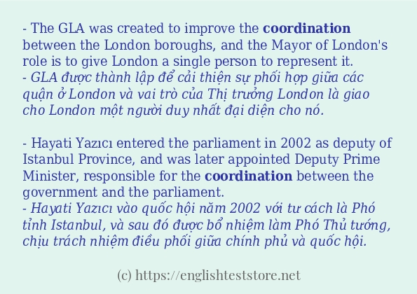 coordination câu ví dụ và cách sử dụng coordination câu ví dụ và cách sử dụng