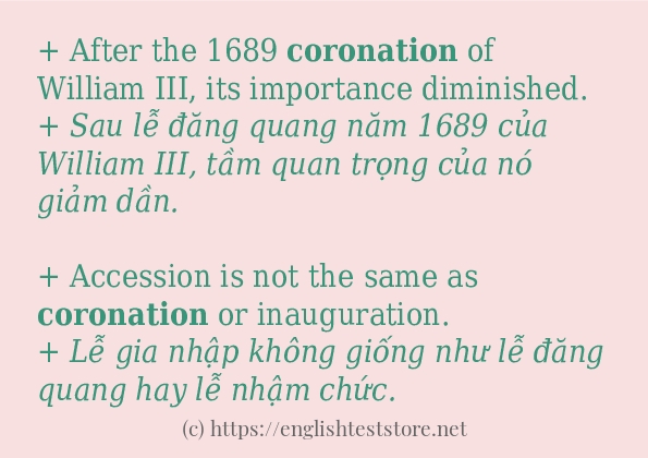 coronation có bao nhiêu cách dùng? coronation có bao nhiêu cách dùng?