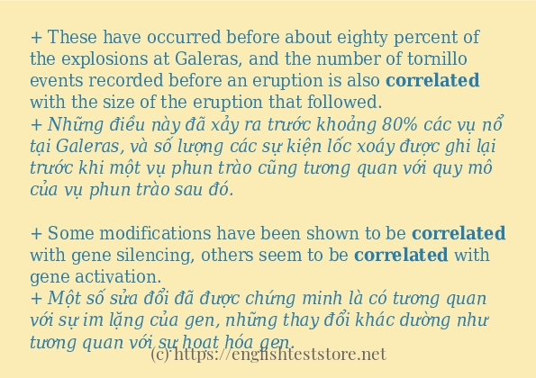 correlated cách sử dụng trong câu và ví dụ