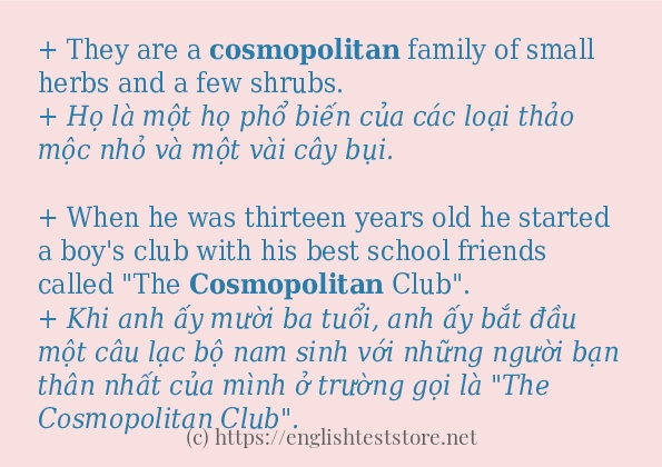 cosmopolitan các cách dùng và câu ví dụ