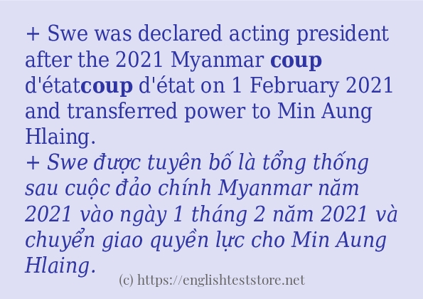 coup sử dụng như thế nào?