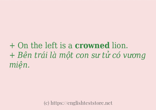 crowned cách dùng và ví dụ trong câu crowned cách dùng và ví dụ trong câu