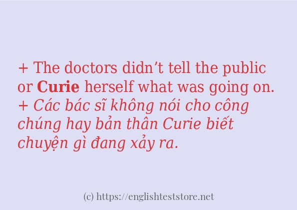 curie có bao nhiêu cách sử dụng?