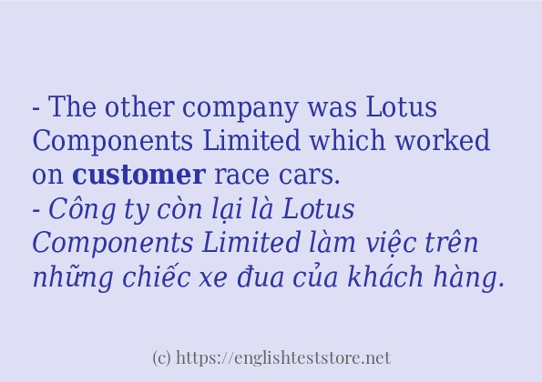 customer các ví dụ và câu điển hình customer các ví dụ và câu điển hình