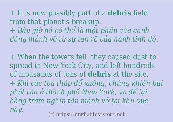 debris sử dụng như thế nào?