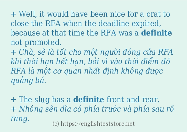 definite cách sử dụng trong câu và ví dụ definite cách sử dụng trong câu và ví dụ
