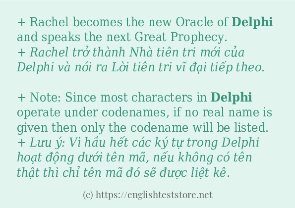 delphi dùng như thế nào?