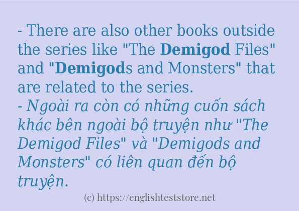demigod cách dùng và ví dụ trong câu