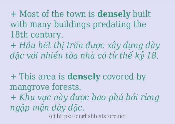 densely dùng như thế nào?