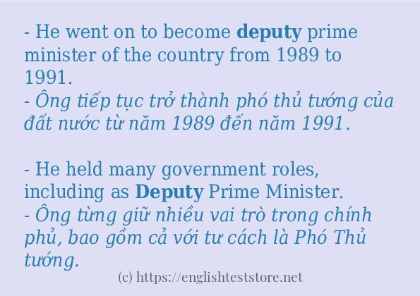 deputy có bao nhiêu cách dùng? deputy có bao nhiêu cách dùng?