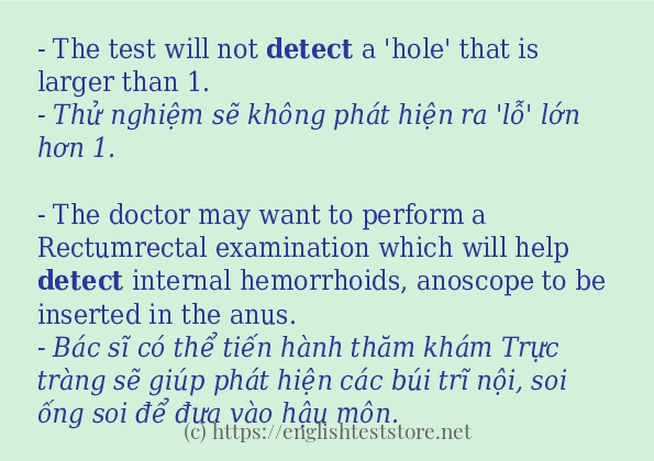 detect cách dùng trong câu và ví dụ detect cách dùng trong câu và ví dụ