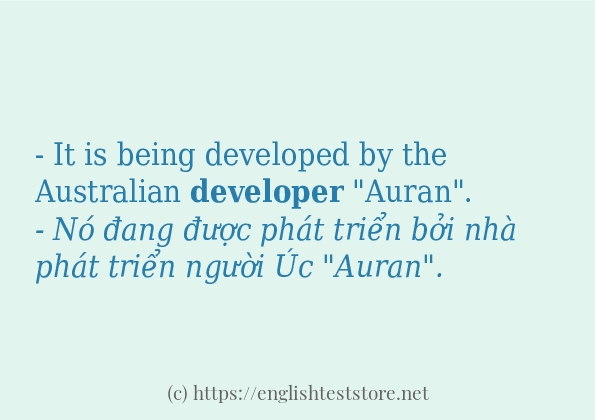 developer sử dụng như thế nào?