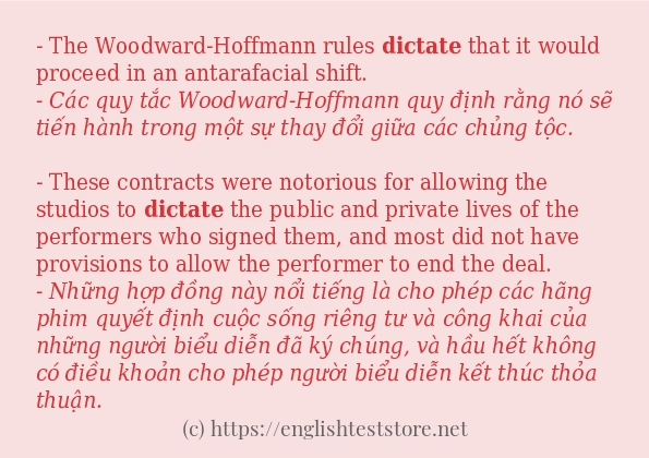 dictate sử dụng như thế nào? dictate sử dụng như thế nào?