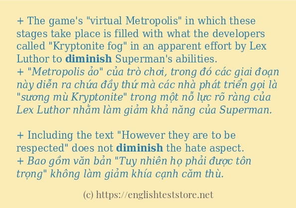diminish có bao nhiêu cách sử dụng?