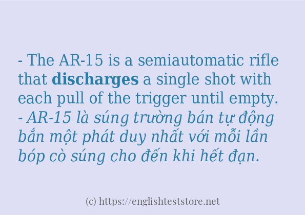 discharges có bao nhiêu cách sử dụng? discharges có bao nhiêu cách sử dụng?