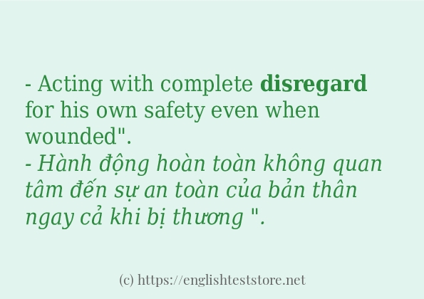 disregard ví dụ và cách sử dụng trong câu disregard ví dụ và cách sử dụng trong câu