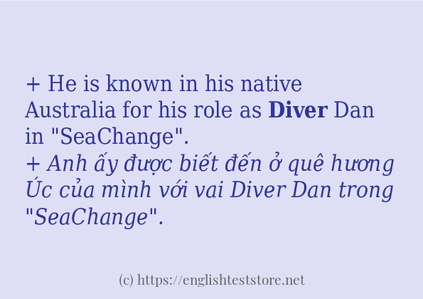 diver sử dụng thực tế trong câu diver sử dụng thực tế trong câu