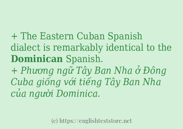dominican cách sử dụng trong câu và ví dụ dominican cách sử dụng trong câu và ví dụ