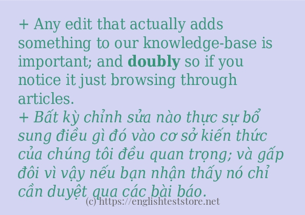 doubly có bao nhiêu cách sử dụng?