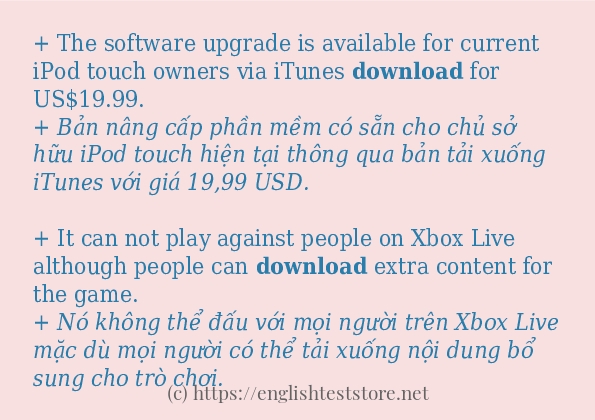 download câu ví dụ và cách sử dụng