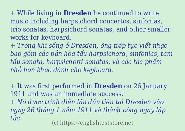 dresden các ví dụ và câu điển hình dresden các ví dụ và câu điển hình