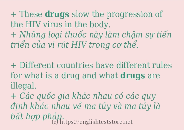drugs ví dụ cách dùng trong câu drugs ví dụ cách dùng trong câu