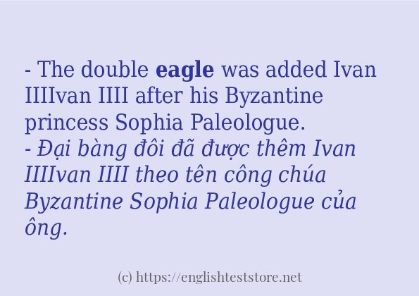 eagle cách sử dụng và câu ví dụ
