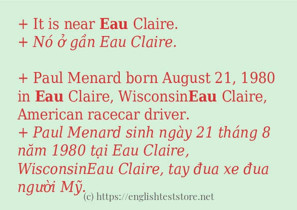 eau sử dụng như thế nào?