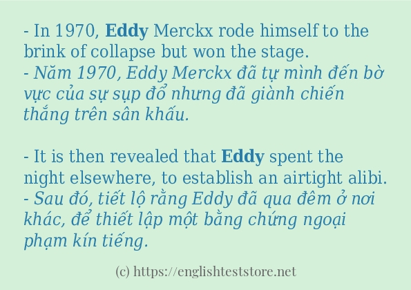 eddy các cách dùng và câu ví dụ