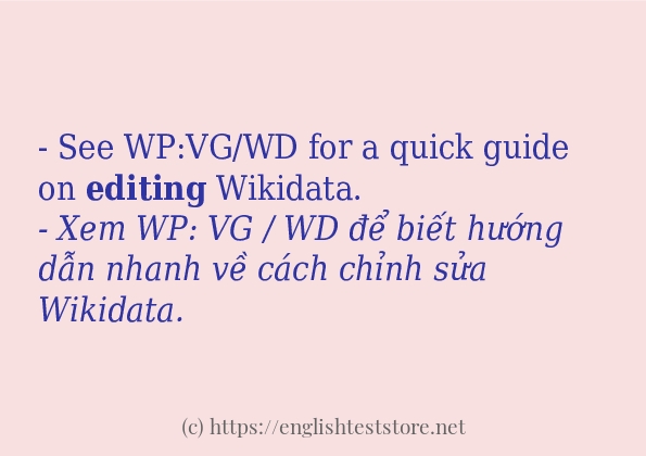 editing cách dùng và ví dụ trong câu