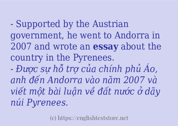 essay áp dụng trong câu và ví dụ essay áp dụng trong câu và ví dụ