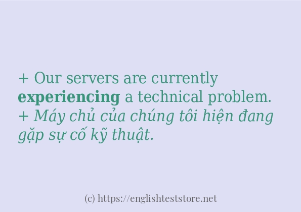 experiencing có bao nhiêu cách sử dụng?