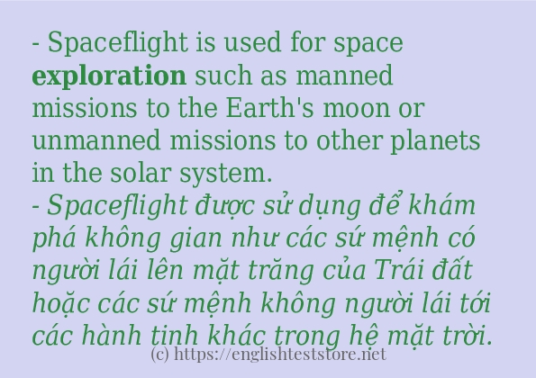 exploration sử dụng như thế nào và câu ví dụ exploration sử dụng như thế nào và câu ví dụ