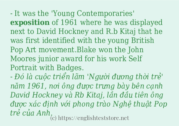 exposition dùng như thế nào?
