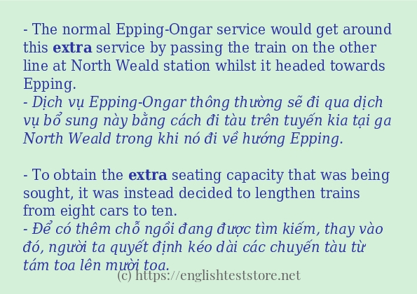 extra câu ví dụ về cách dùng extra câu ví dụ về cách dùng