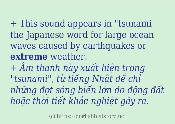 extreme sử dụng thực tế trong câu