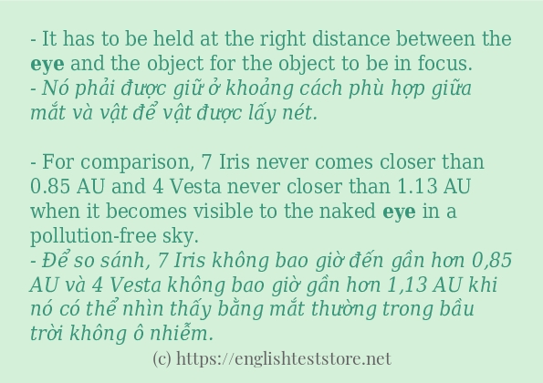 eye sử dụng như thế nào và câu ví dụ eye sử dụng như thế nào và câu ví dụ