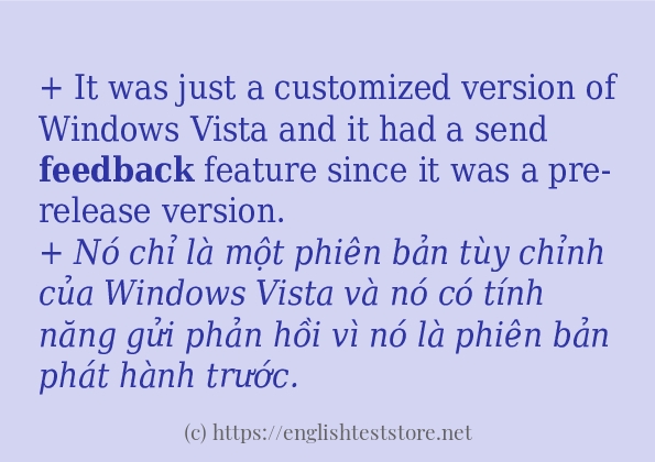 feedback cách sử dụng và câu ví dụ feedback cách sử dụng và câu ví dụ