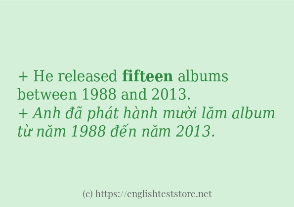 fifteen dùng như thế nào? fifteen dùng như thế nào?