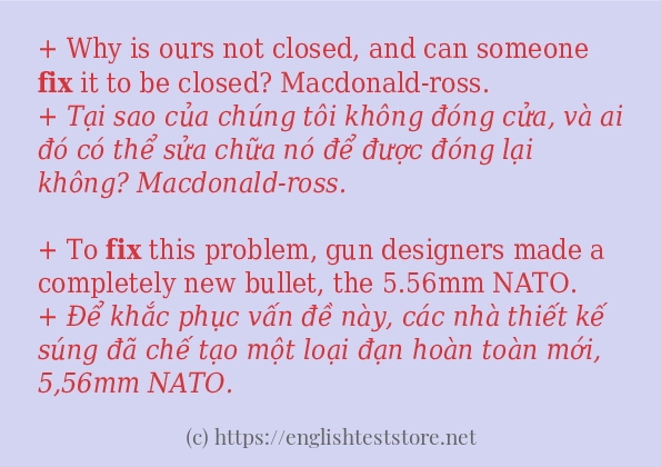fix ví dụ cách dùng trong câu