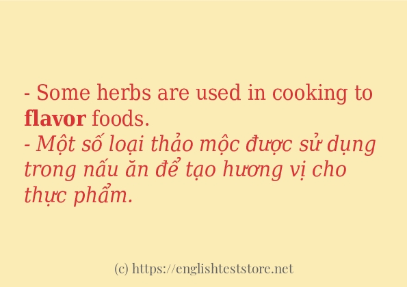 flavor cách sử dụng trong câu và ví dụ flavor cách sử dụng trong câu và ví dụ