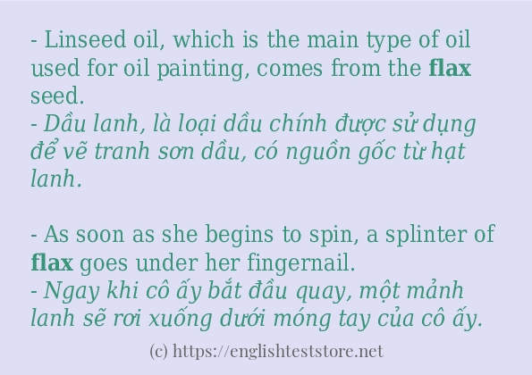 flax câu ví dụ về cách dùng flax câu ví dụ về cách dùng