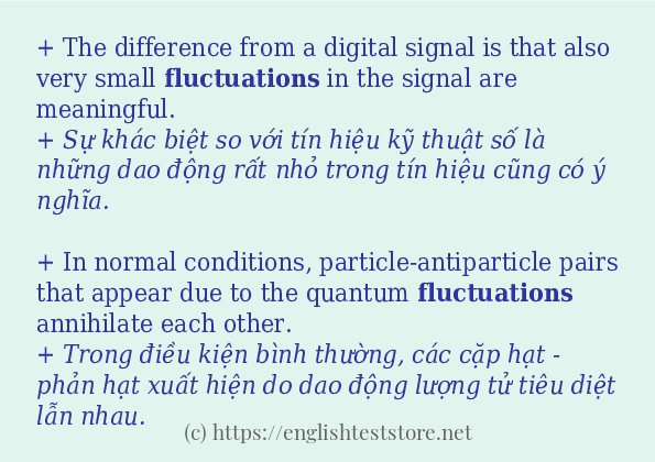 fluctuations có bao nhiêu cách dùng?
