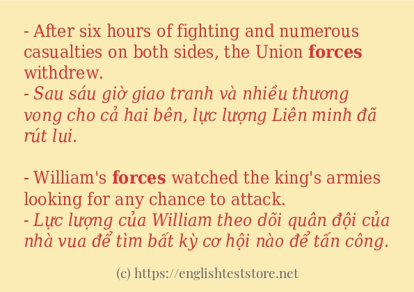 forces dùng như thế nào?
