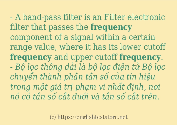 frequency ví dụ và cách sử dụng trong câu