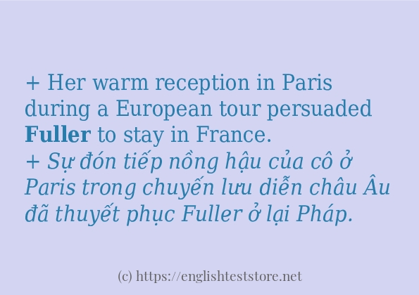 fuller sử dụng như thế nào? fuller sử dụng như thế nào?